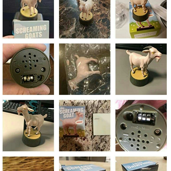 Screaming goat Toy gag gift desk top figurine - Picture 2 of 6